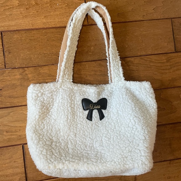 Litina Handbags - CUTE Fleece Tote Bag Harajuku Japanese style